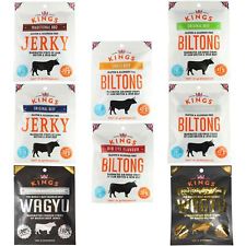 Kings British Wagyu, Beef Jerky & Biltong Jumbo & Mixed Packs High Protein Snack