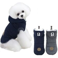 Pet Dog Cotton Padded Hooded Coat Small Puppy Warm Jacket Sweater Winter Apparel