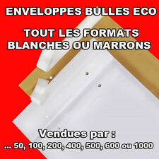 Enveloppes à bulles ECO / matelassées marrons ou blanches 11 formats économique