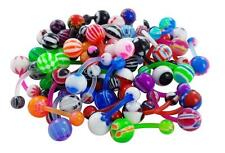 Lot de 5/10/25/50..  piercing nombril FLEXIBLE FLEX perceurs grossiste revendeur
