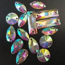 Verre cristal coudre sur strass pierres Flatback perles pour vêtements
