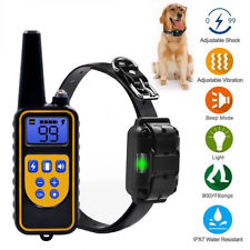 Collier Anti-aboiement de dressage electrique shock pour chien 800M LCD étanche