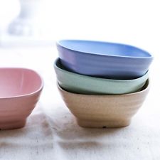 1 Pièce Creative Blé Paille Ménage Carré Bol de Riz Salubre Vaisselle