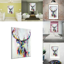 Peinture Huile Elaphurus Tableau Toile Art Abstraite Moderne Décor Maison Mural