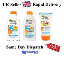 Garnier Ambre Solaire Soleil Crèmes - Enfants SPF30 & SPF50 & Humide Peau Lotion