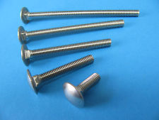 Schloßschrauben Edelstahl A2 M5,M6,M8,M10  V2A Flachrundschrauben 