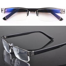 Noir Lunettes de lecture Loupe de vue 1,0 à 4,0 Demi-trame Homme Presbytie