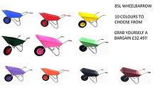 85L Wheelbarrow wheel barrow with pneumatic wheel garden horse stable equestrian