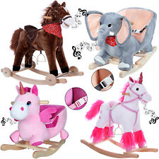 Animaux à bascules, cheval à bascule animal peluche bascule enfant jouet licorne