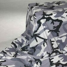 Baumwolle Stoff CAMOUFLAGE Militär Armee grau weiß schwarz Paintball Tarnfarbe