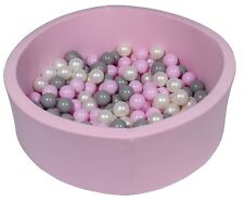 Piscine à balles pour enfant, Aire de jeu + 150 balles rose