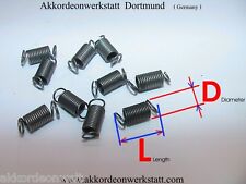 Federn für Akkordeons (Tastatur / Bass) Ersatzteile, accordion parts - Springs