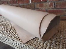 NATURAL VEG TAN CRAFT LEATHER HIDE - SELECT YOUR THICKNESS - 24" X 12"(60x30)cm