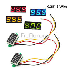 0.28" 3 Wire LED DC 0-100V Voltmeter Digital Display Voltage VOLT METER 12V 24V