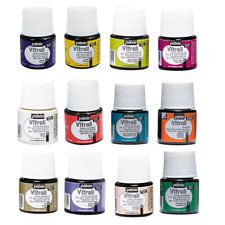 Pebeo Vitrail Stained Glass Effect Paint 45ml TRANSPARENT Colours & Mediums