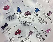 Personalised sew in clothing garment label craft business handmade bespoke