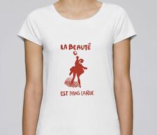 T-SHIRT F sérigraphié LA BEAUTÉ EST DANS LA RUE affiche MAI 68 1968