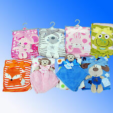 New Super Soft Cuddle Fleece Baby Blanket Comforter *Fast UK Despatch