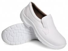 Arbeitsschuhe, Sicherheitsschuhe weiß Slipper rutschhemmend Küchenschuhe Labor