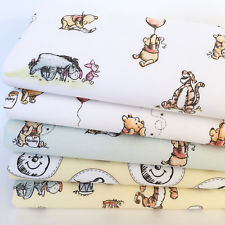 NEW Winnie-the-Pooh, FABRICS Per 1/2 Metre OR 5 piece bundles 100% cotton fabric