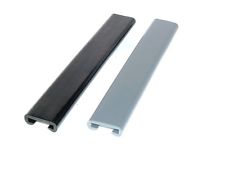 PVC Handlauf 1m Treppenhandlauf grau Kunststoffhandlauf schwarz 40x8mm 1m - 20m