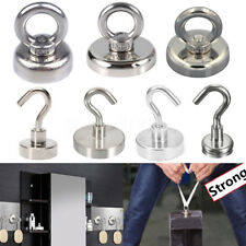 23/30/42/50/90KG Aimant Néodyme Magnétique Terre Rare Disque Trou Crochet Anneau