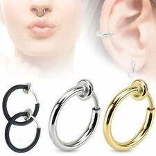 Un piercing anneaux nez lèvre oreille sans perçage (faux piercing nez fake nose)