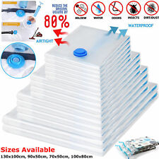 10x Strong Vacuum Storage Bags VAC Space Saving Compressed Bag Vaccum Pack Saver
