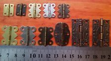Pair Mini Metal Hinges Jewellery Box Dolls House Decorative Hinges With Screws