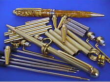 Woodturning Pen Kits x 5 - European,choice of colours OR Bushes OR Designer Bush