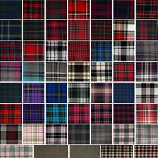 Fashion Tartan Plaid Check Polyviscose Fabric 150cm Wide 190 gsm All Ranges