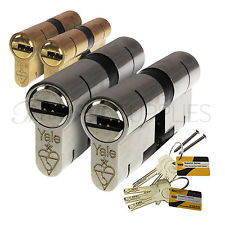 YALE Superior Keyed-Alike Euro Cylinder Pair High Security uPVC Door Barrel Lock