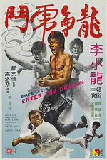 REPRO DECO AFFICHE BRUCE LEE ENTER THE DRAGON KARATE  PAPIER 190 OU 310 G