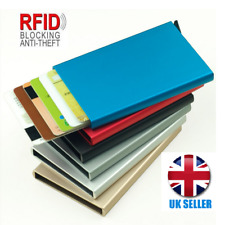 RFID Card Holder Slim WALLET Pop Up Aluminium Men Women ID Protector Purse Black