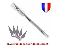 Scalpel Cutter de Précision en Aluminium Résistant et/ou 5 10 Lames de Rechange