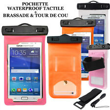 POCHETTE ETANCHE, HOUSSE COQUE WATERPROOF TACTILE Pr IPHONE,SAMSUNG,HUAWEI,WIKO