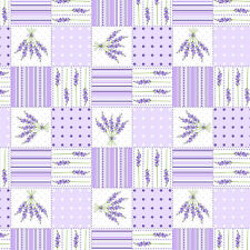 Wachstuchtischdecke Lavendel Flieder Kariert Größe wählbar abwaschbar Tischtuch 