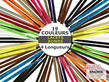 LACETS de COULEUR RONDS - 19 Couleurs - 4 Longeur - Dentelles