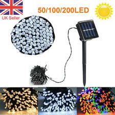 50/100/200 LED Solar Power Fairy Garden Lights String Outdoor Party Wedding Xmas