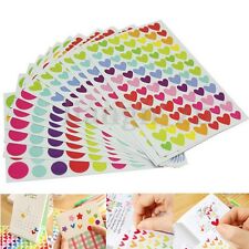 12 Feuilles Gommettes Fantaisie Autocollant Carte Enfant Stickers Scrapbooking