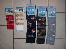 Chaussettes de ski luge neige snow 15 à 46 chaudes enfant adulte mixte ladydjou