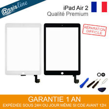 VITRE ECRAN TACTILE IPAD AIR 2 (A1566 / A1567) NOIR BLANC + OUTILS