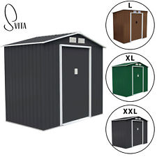 SVITA Gerätehaus Geräteschuppen Garten Haus Metall Schuppen Gartenhaus Lager XL