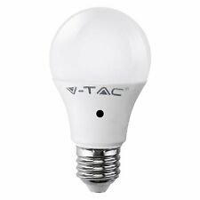 Lampadina led 9W Bulb A60 con sensore crepuscolare V-TAC  attacco E27 VT-2016