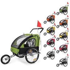 Remorque Vélo Convertible Jogger 2en1 Enfants Amortisseur Transport Neuf SAMAX