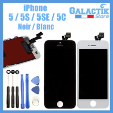 ECRAN LCD RETINA VITRE TACTILE SUR CHASSIS IPHONE 5/5S/5C/SE NOIR/BLANC + OUTILS