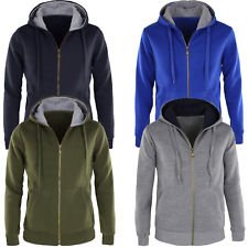 Felpa Uomo Con Cappuccio Maglione Invernale Maglia Felpata Pullover Zip Basic