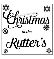 vinyl decal sticker glass block ikea frame Christmas at the personalised