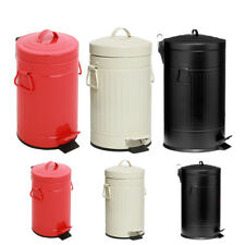 AMERICAN PEDAL BIN KITCHEN BATHROOM US STYLE RETRO RUBBISH WASTE BIN 3 to 30 LTR