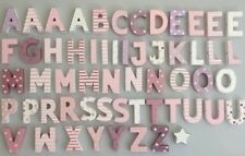 VINTAGE ROSA HOLZBUCHSTABEN HOLZ BUCHSTABEN KINDERZIMMER IMPRESSIONEN DEKO TAUFE